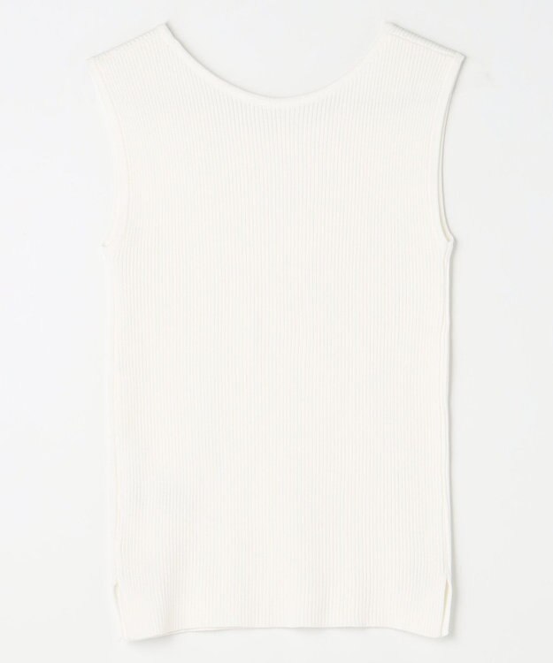 ANY L 【2SET】シアーロゴニット×タンクトップセット ライトベージュ