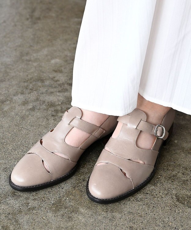 APOM グルカシューズ35 グレージュ