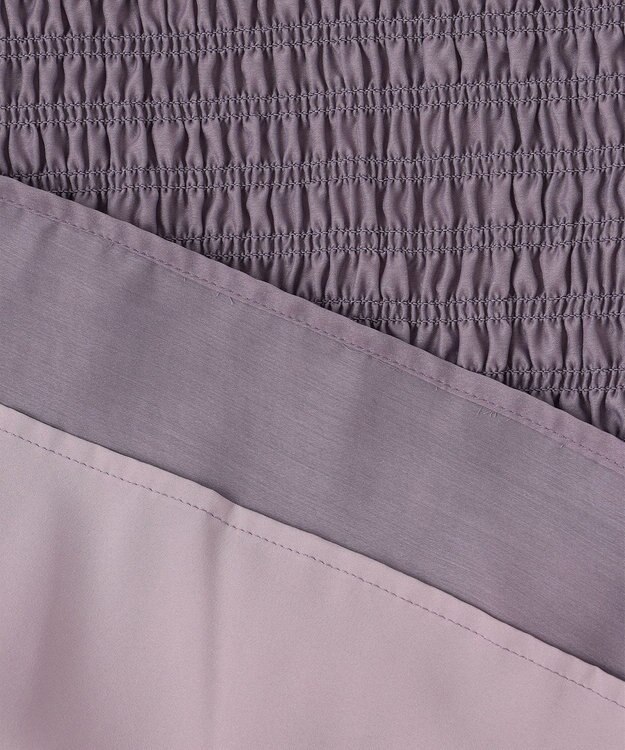 ANY SIS 【洗える】オーガンジーシャーリング ブラウス プラム