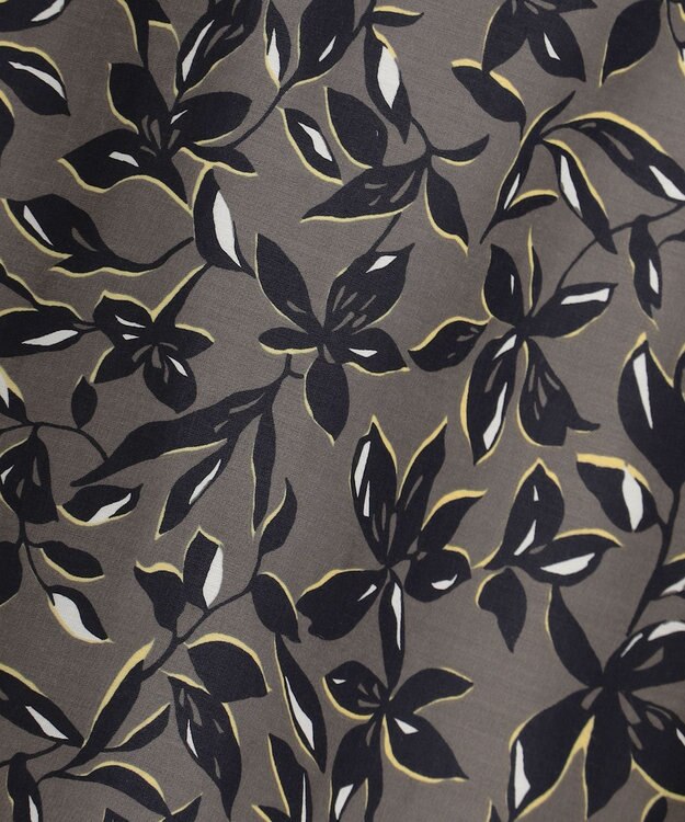 J.PRESS LADIES S 【洗える】ボタニカルプリント スカート カーキ系5