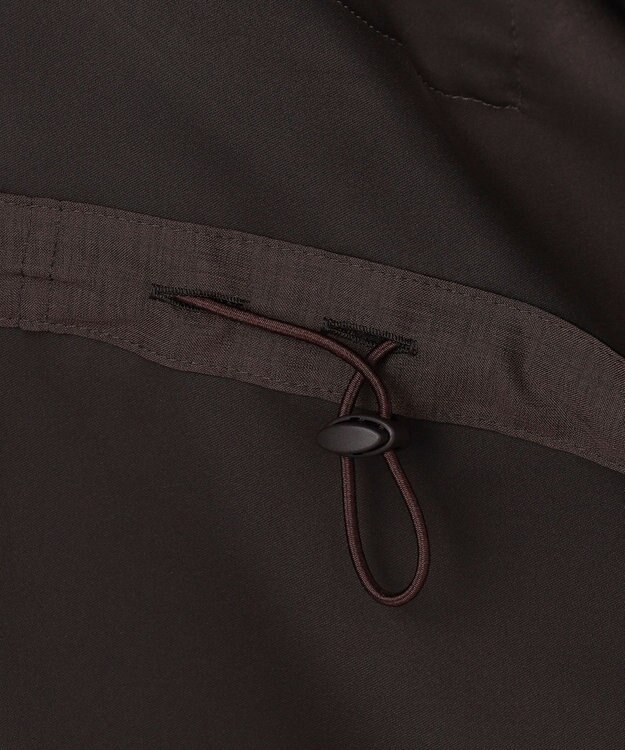 uncrave ライトダブルサテン シャツジャケット ダークブラウン