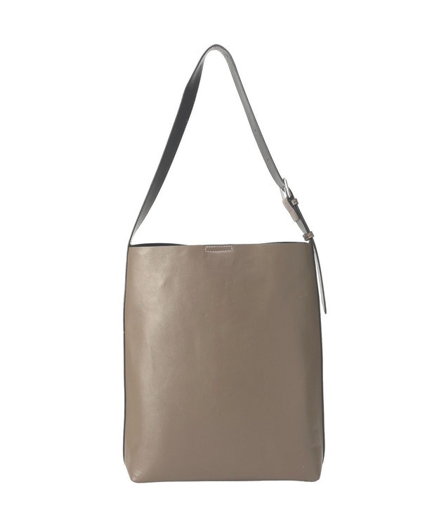 YECCA VECCA ベルトデザインワンハンドルショルダーバッグ Dark Brown