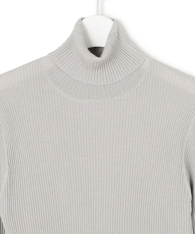 J.PRESS YORK STREET 【WOMEN】シアリブ タートルニット ライトグレー系