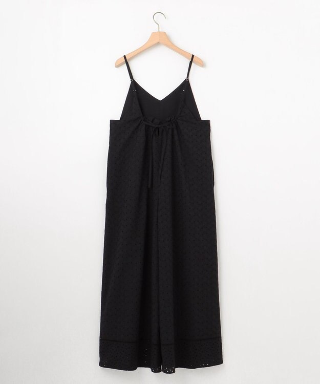 組曲 【WEB限定】エンブロイダリーレースサロペット ブラック系