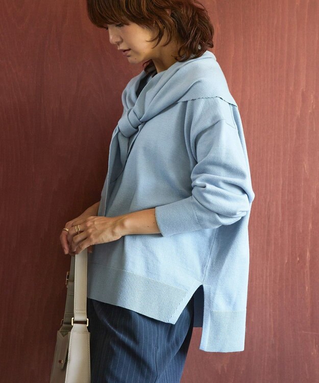 AMERICAN HOLIC バイパチニットスカーフ Light Blue