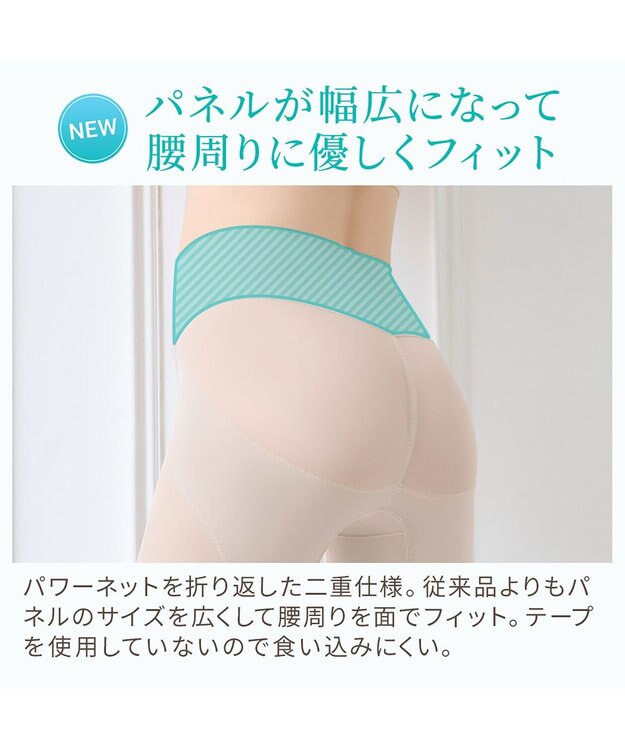 BRADELIS New York 【Yukine inc. 】ゆきねえモアソフト快適ホールドガードル24 接触冷感で汗をかいても快適補正 クリームベージュ