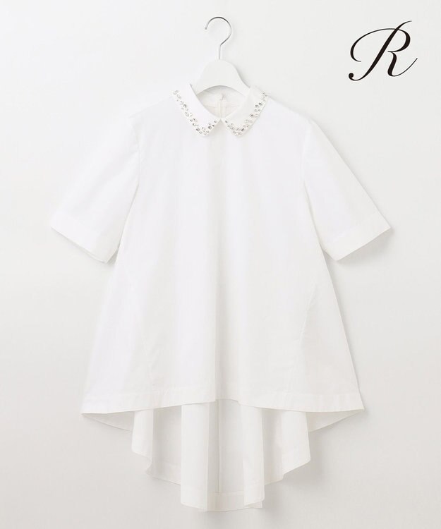 23区 L 【R(アール)】THOMAS MASON ビジュ―カラー シャツ ホワイト系