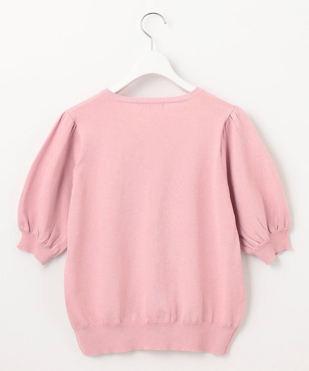 Feroux 【接触冷感・UVカット・洗える】クルーネックハーフスリーブ プルオーバー ピンク系