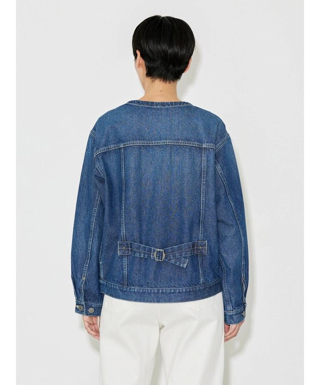 AMERICAN HOLIC ノーカラーデニムＧジャン Indigo
