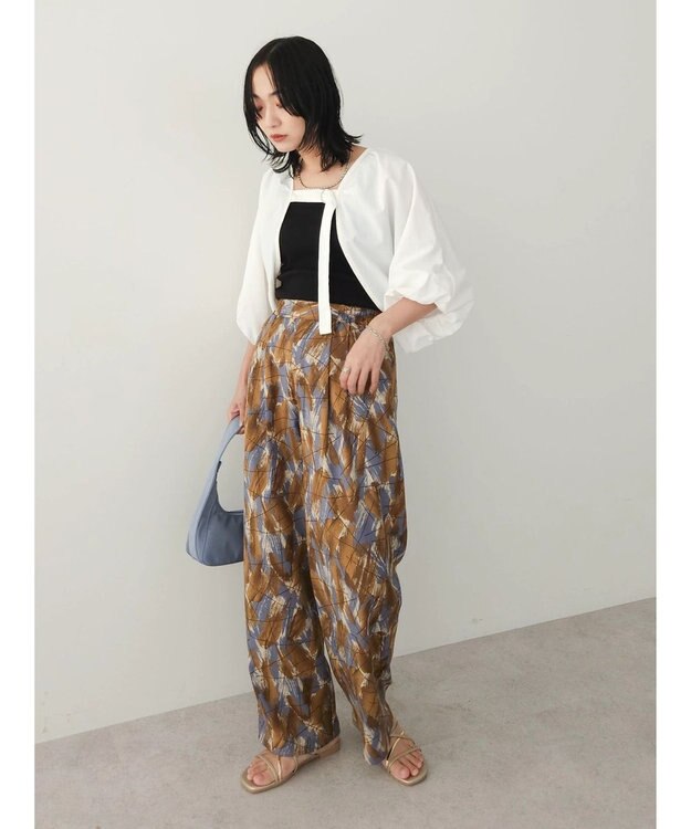 Green Parks ・ＥＬＥＮＣＡＲＥ　ＤＵＥ　バルーンスリーブボレロ Off White