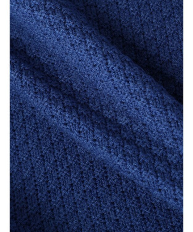 Green Parks 洗える　カノコ編みニットプルオーバー Blue