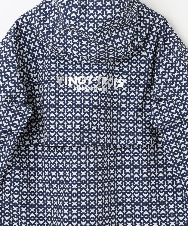 23区GOLF 【WOMEN】モノグラム ポケッタブルレインワンピース ネイビー系5