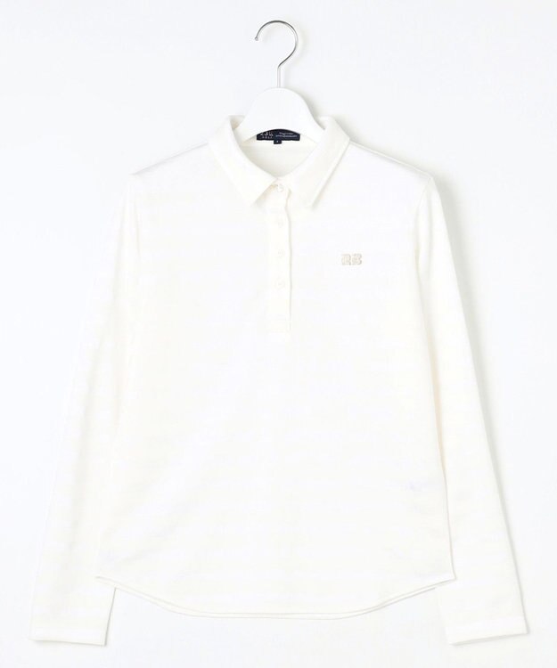 23区GOLF 【WOMEN】ブライトボーダー ポロシャツ 着回し力抜群 1枚で大活躍 高品質 1枚でも◎ ホワイト系