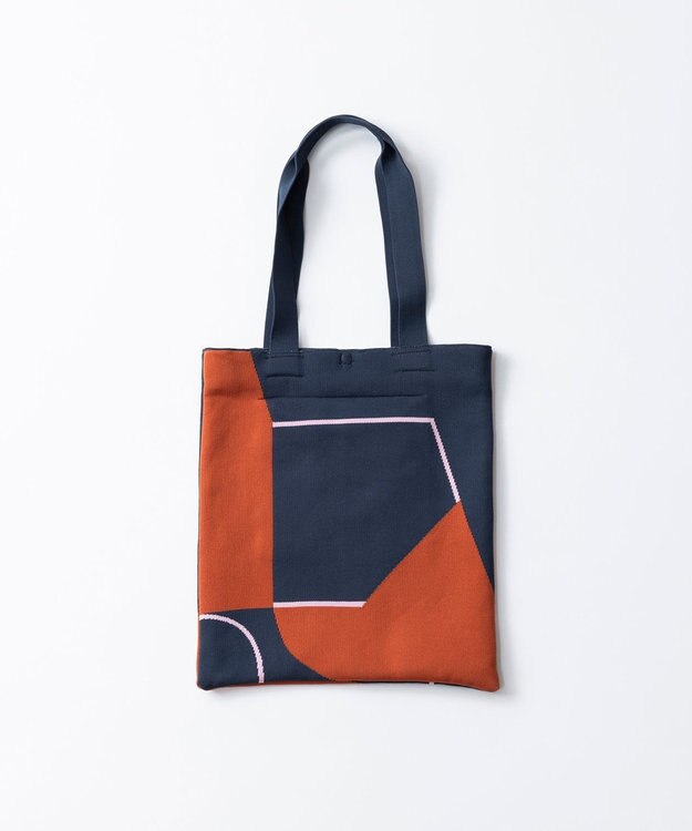 TRICOTE パズルラインニットトート【 軽くて丈夫・A4サイズ対応】 39NAVY