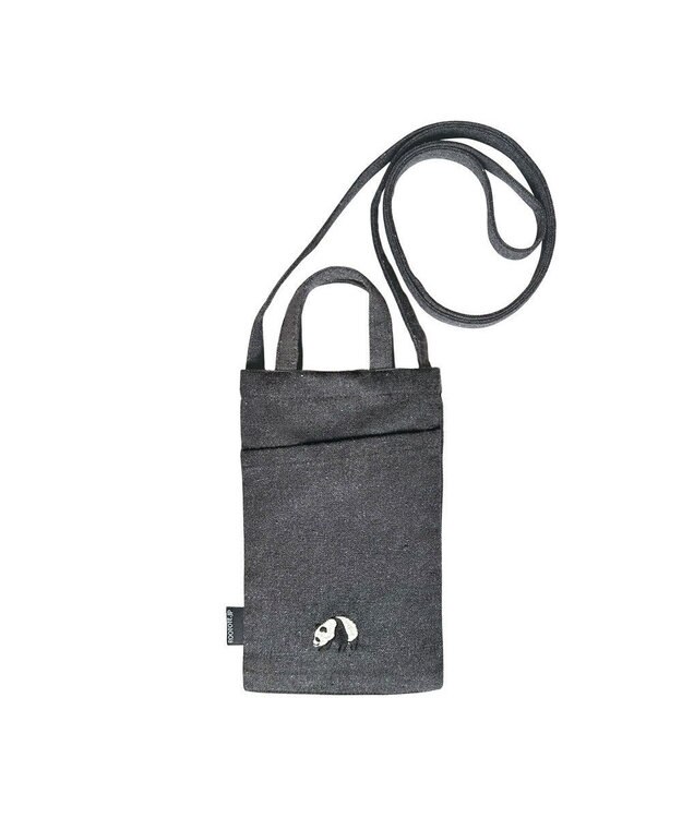 ROOTOTE 1279【スマホショルダー】CJ.ベビールー.パンダ.リサイクルコットン-A 01：グレー