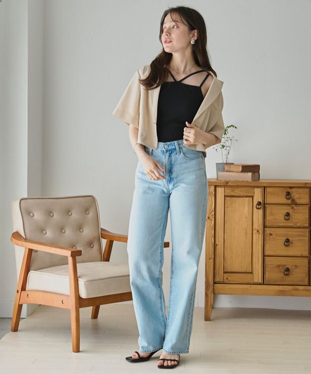 WEGO 【カップ付き】nachumoreホルターネックキャミ ブラック