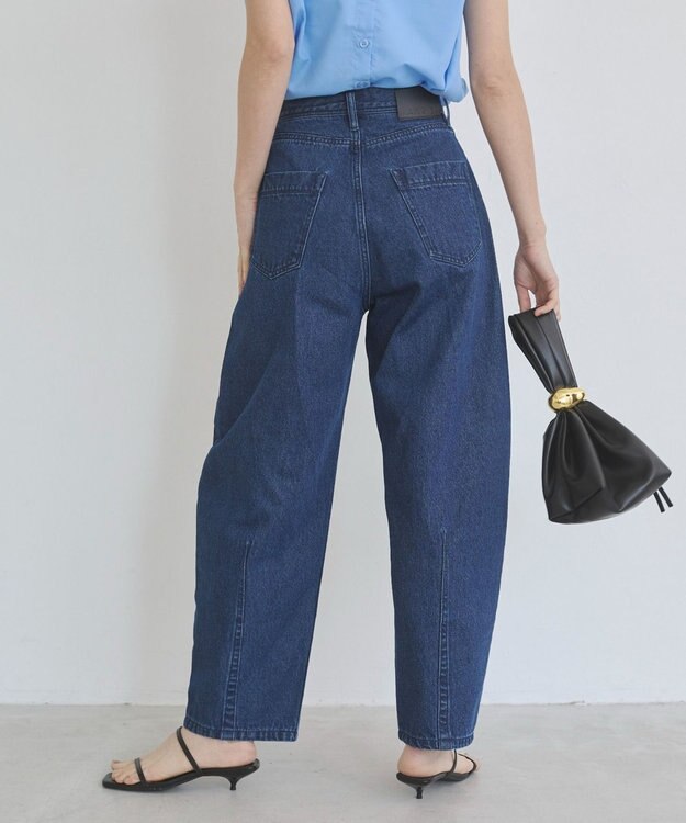WEGO 【ANGIE VINTAGE/SMLサイズ展開】カーブデニムパンツ ネイビー