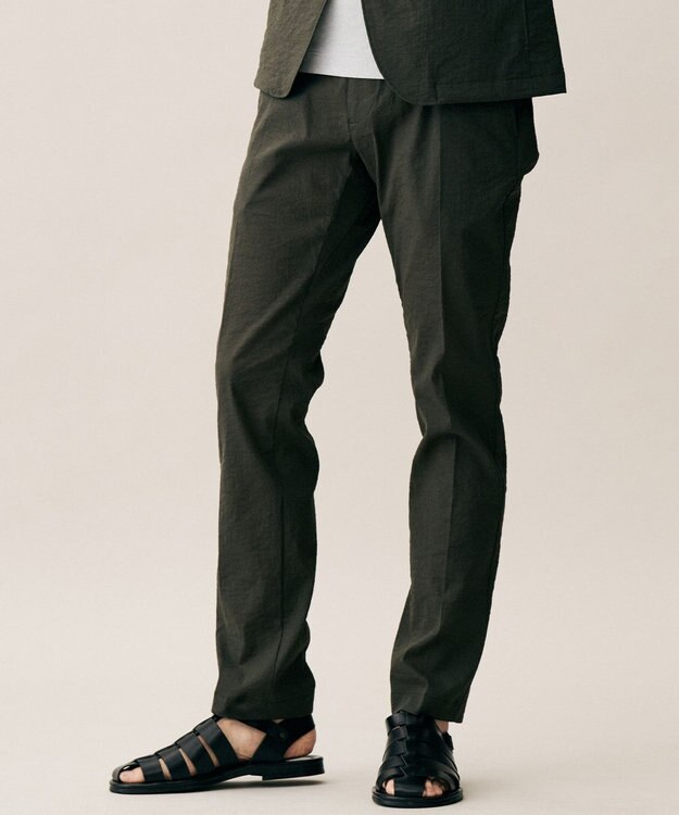 JOSEPH ABBOUD 【キングサイズ・ウエストも伸びる!・ストレッチ】 ハイパワーピケストレッチ パンツ 26SSモデル グレー系