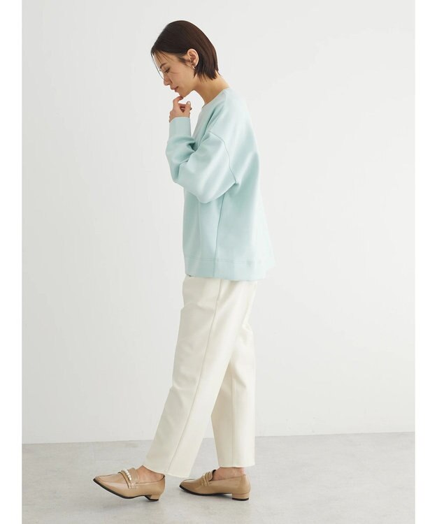 Green Parks クルーネックダンボールプルオーバー Mint