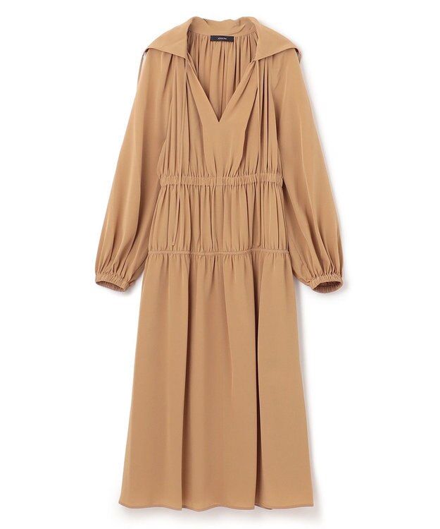 JOSEPH クレープドソワ　ドレス Cassonade