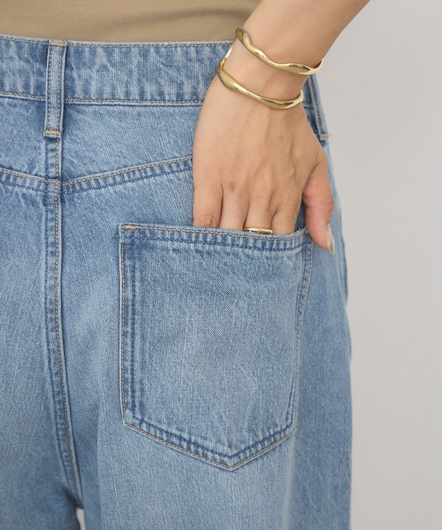 AMERICAN HOLIC ダメージワイドデニム Light Indigo