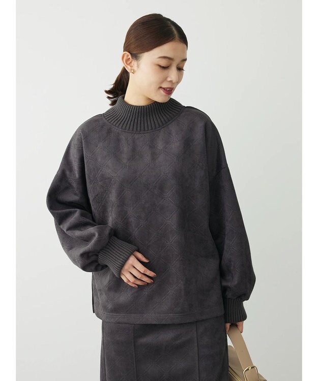 Green Parks ・ＥＬＥＮＣＡＲＥ　ＤＵＥ　エンボスプルオーバー Charcoal Gray