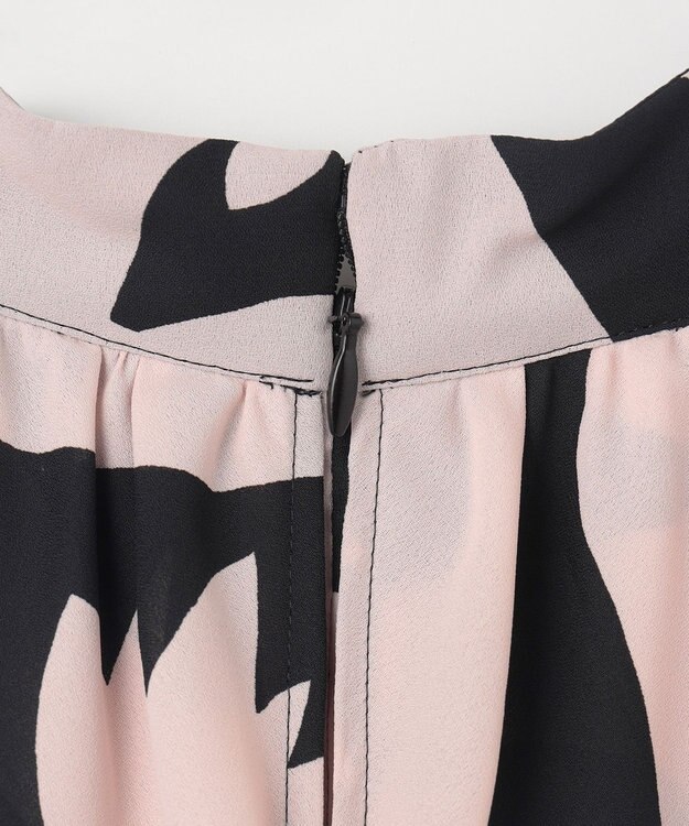 GRACE CONTINENTAL キカプリントホルタードレス ブラック