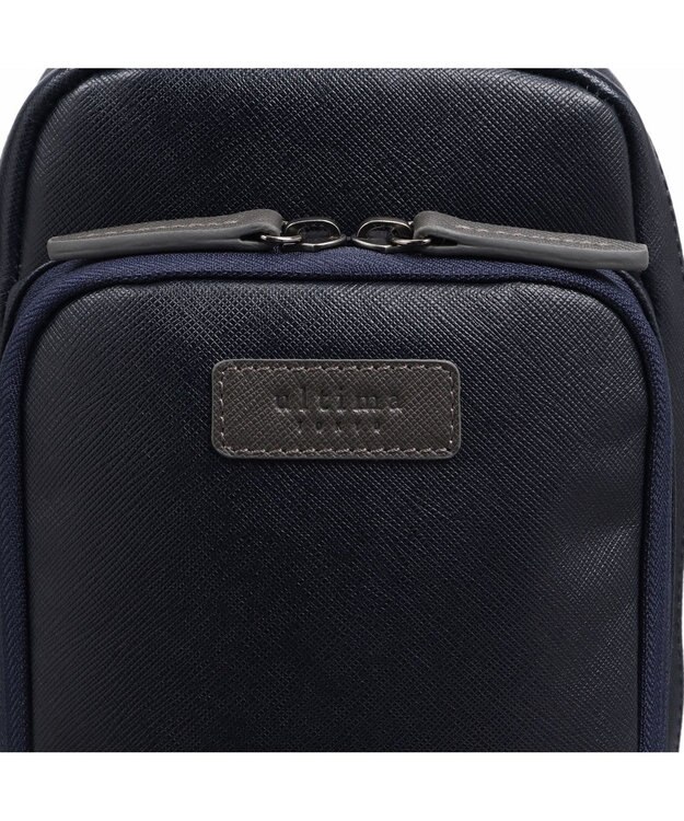 ACE BAGS & LUGGAGE ultima tokyo デルタ ボディバッグ フロントファスナーポケット 17366 ウルティマトーキョー ネイビー×グレー