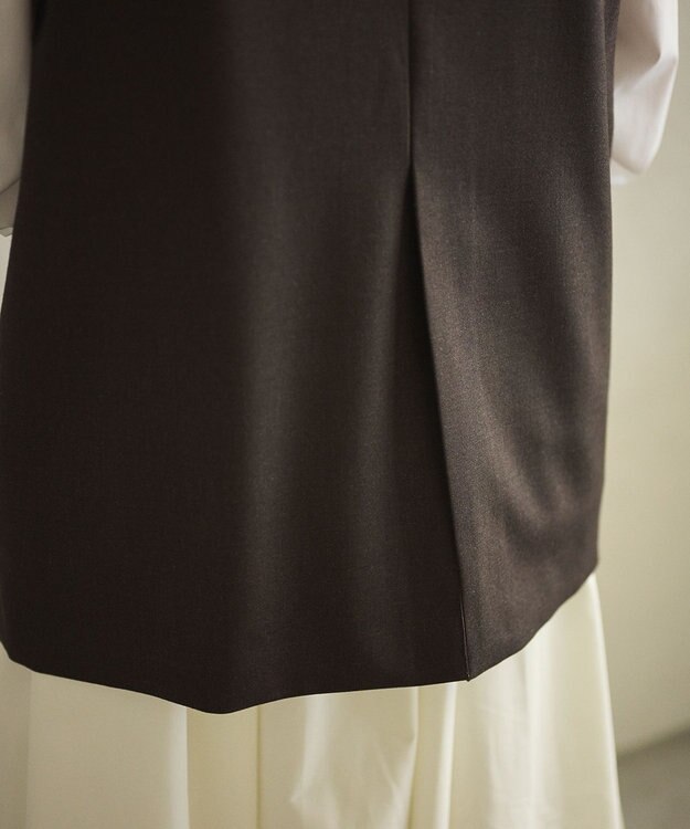 #Newans 大人気ジレが新素材で再登場！チュニックジレ ブラウン