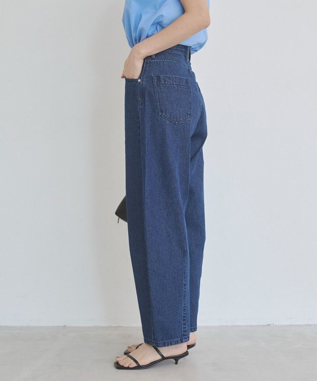 WEGO 【ANGIE VINTAGE/SMLサイズ展開】カーブデニムパンツ ネイビー