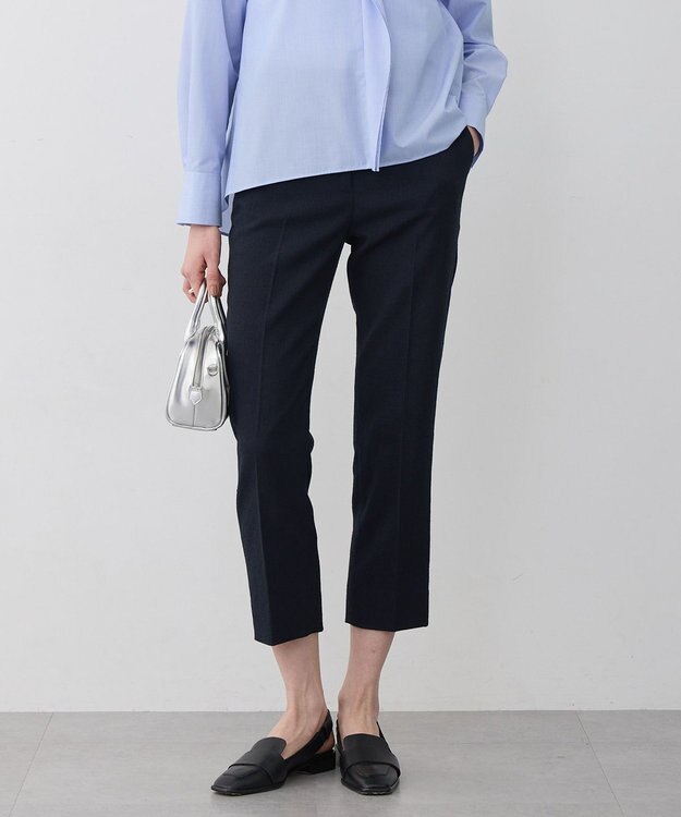 ICB L 【先行予約】ミックスブッチャー クロップドパンツ ネイビー