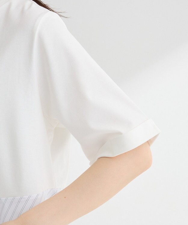 Green Parks 華やぎカットソー（アシメヘム） Off White