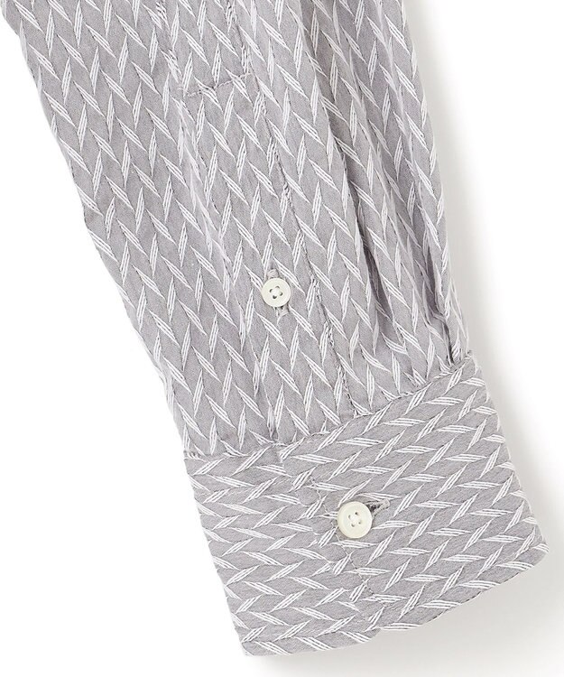 JOSEPH HOMME アロージャガードストレッチ　レギュラーカラーシャツ ライトグレー系