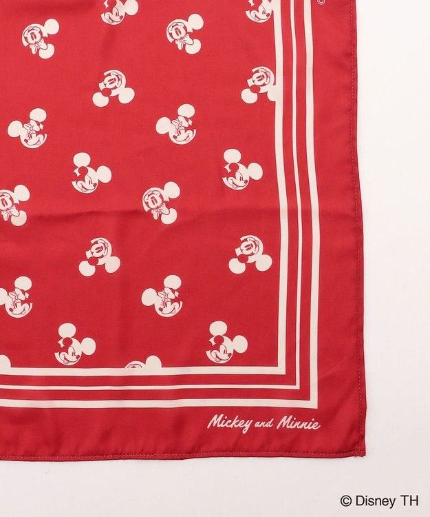 ANY 【ディズニー】ミッキーマウス/ミッキーマウス＆ミニーマウススカーフ レッド