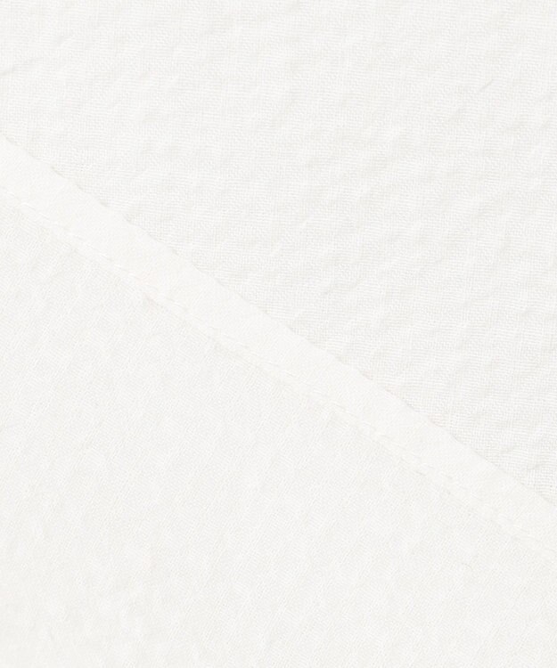 Feroux 【洗える】袖フリルブラウス ホワイト系