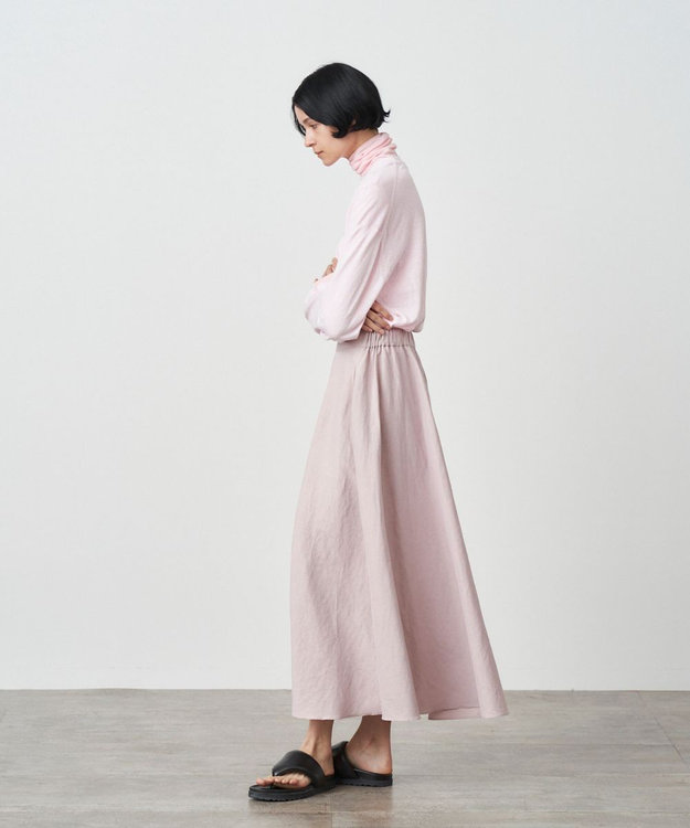 ATON RECYCLED FRESCA COTTON | クルーネック セーター PINK