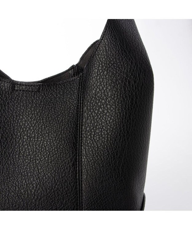 UNBILLION カシュカシュ cachechche / セミPUホーボーバッグＳ ブラック