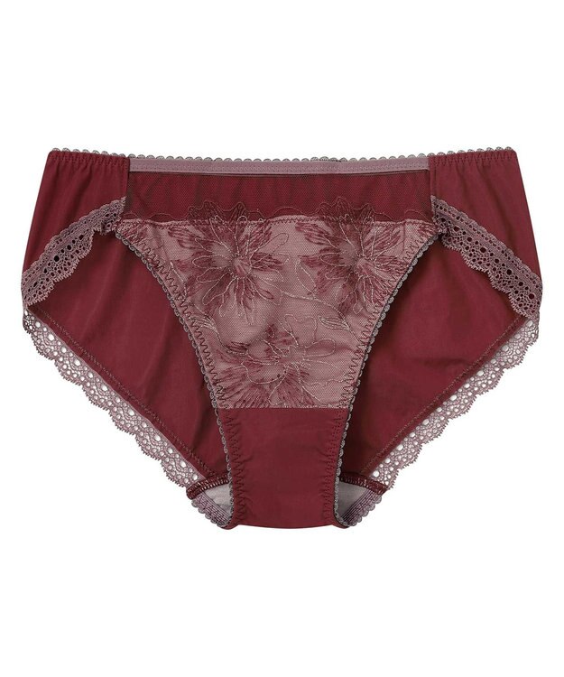 AMPHI ショーツ 【BRAGENIC ブラジェニック ぴたっとフィットタイプ】 BMI257とペア アウターにひびきにくい(裾) PMI157 アンフィ／ワコール レッド