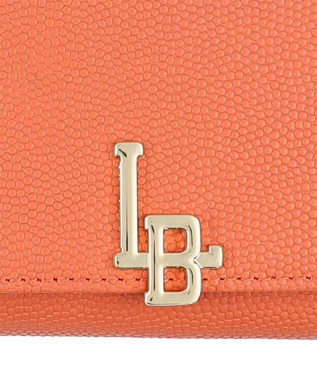 LANVIN en Bleu エルヴィー 三つ折り財布 サーモンピンク