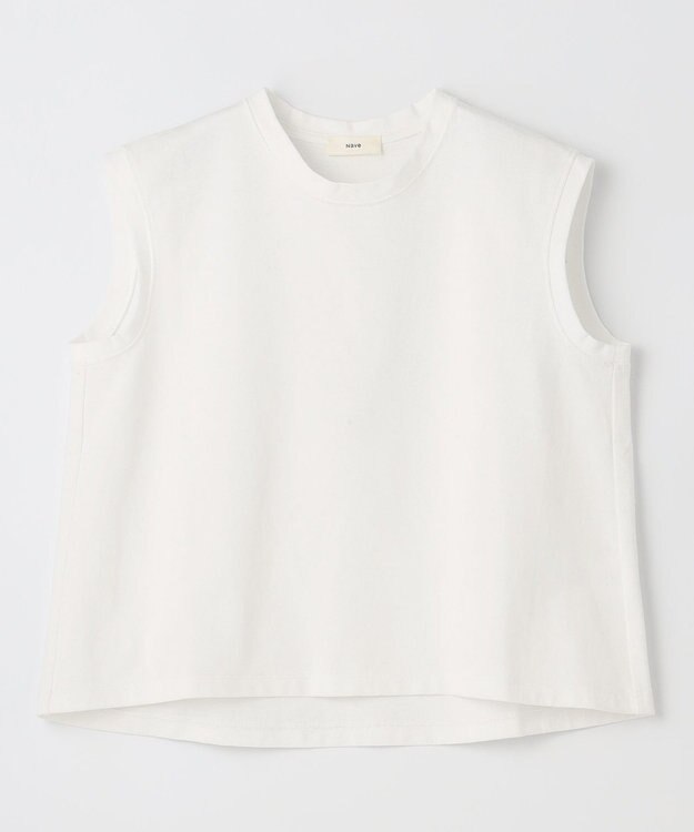 NAVE 【Nave　洗える】クリアジャージー ノースリーブ ホワイト系