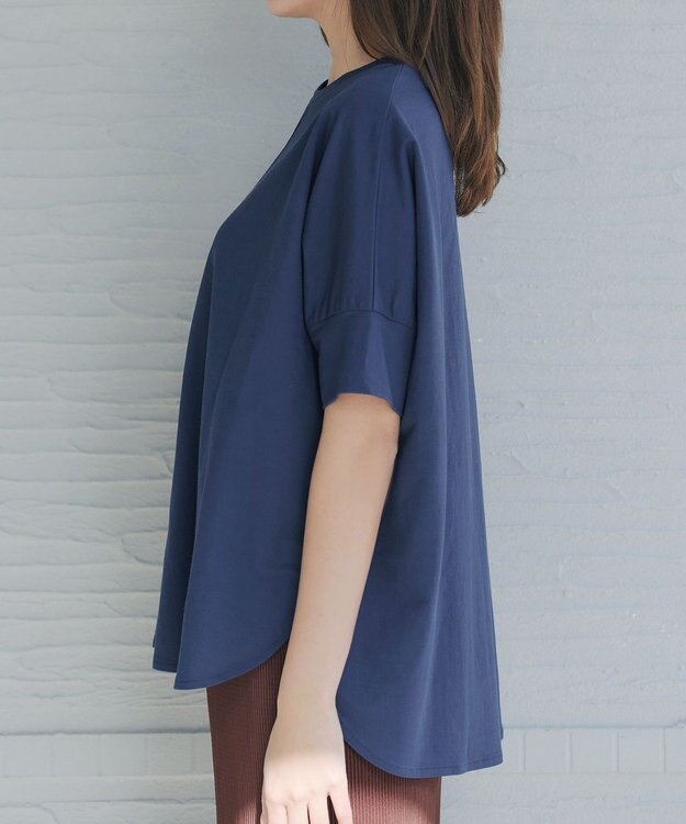 Tiaclasse L 【おのののかさん着用】冷凛(ひやりん)カノコドルマンスリーブカットソー ブルー