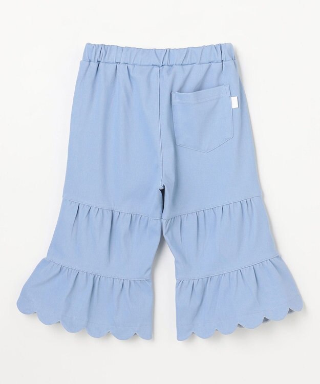 組曲 KIDS 【110-140㎝】ティアードデニムパンツ サックスブルー