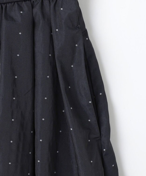 ANY SIS 【洗える】モノトーンドットジャカード スカート ブラック系