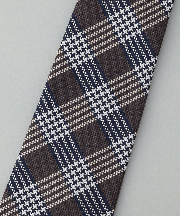 GOTAIRIKU GOTAIRIKU別注【日本製】シルク ネクタイ_チェック柄 ダークブラウン系8