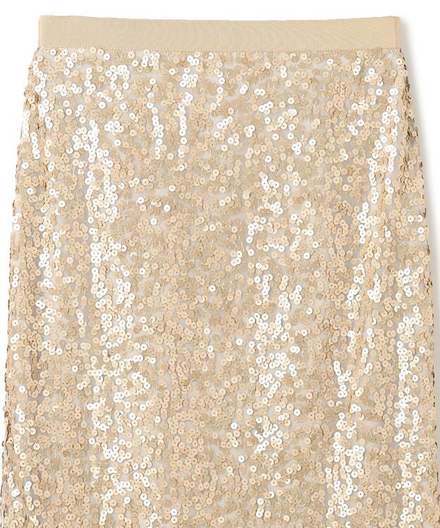 BEIGE， LA VERRERIE / スパンコールスカート Champagne Gold