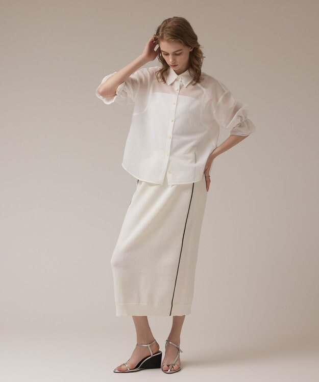 GRACE CONTINENTAL ドルマンシャツ ホワイト