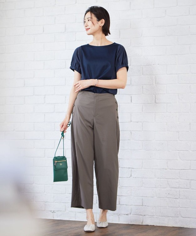 J.PRESS LADIES 【WEB限定】 ギャザー ミュール ベージュ系