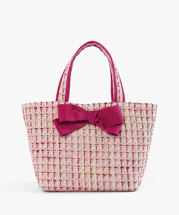 TOCCA 【キャンセル分販売中！】30th Anniversary MY PRECIOUS CUSTOMIZED BAG カスタマイズバッグ ピンクツイード×大リボン×ショートショルダー
