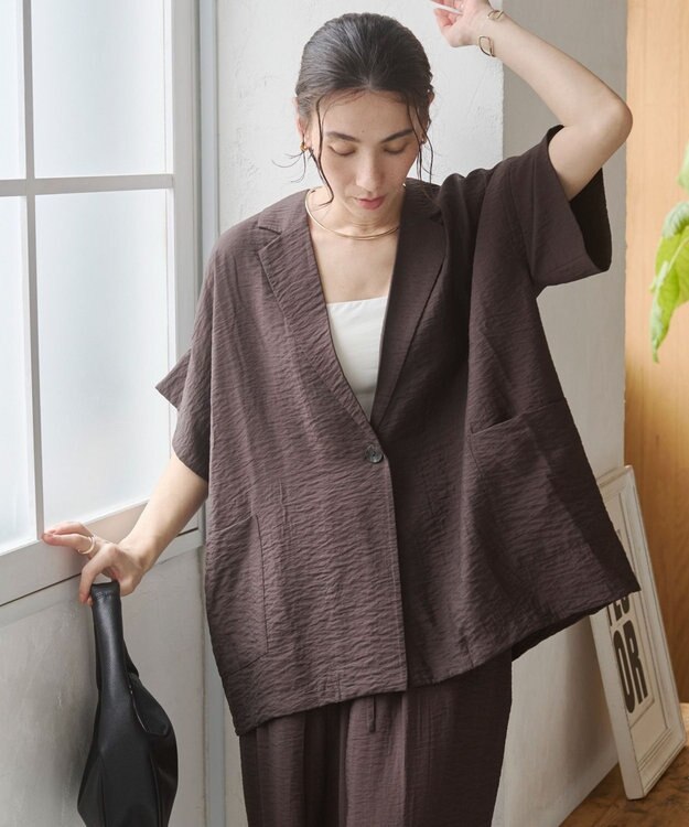 WEGO 【ANGIE VINTAGE】接触冷感半袖ジャケット