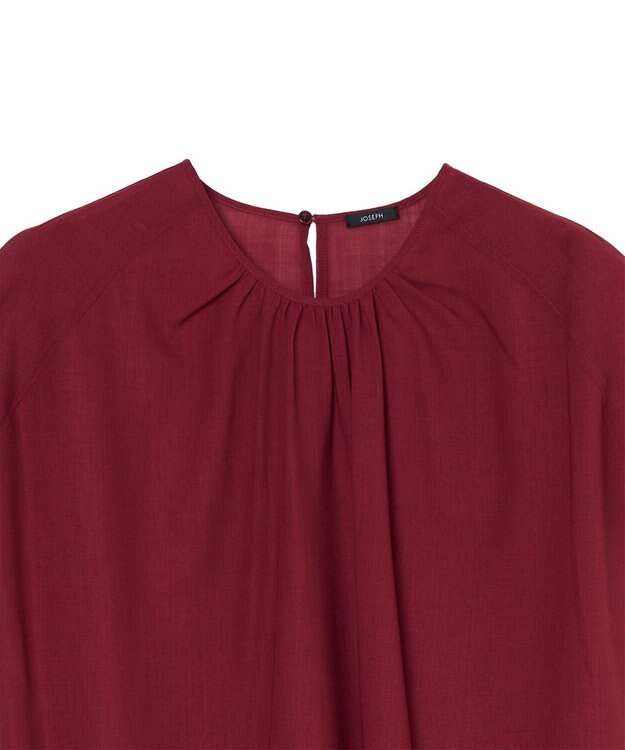 JOSEPH ブレンドウールボイル　ブラウス Ruby